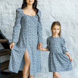Платья в одном стиле для мамы и дочки 